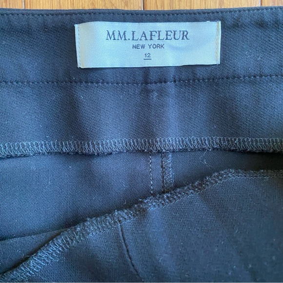 M.M. Lafleur The Foster Pant - Power Stretch Trouser Pants Black Size 12 - Picture 4 of 9